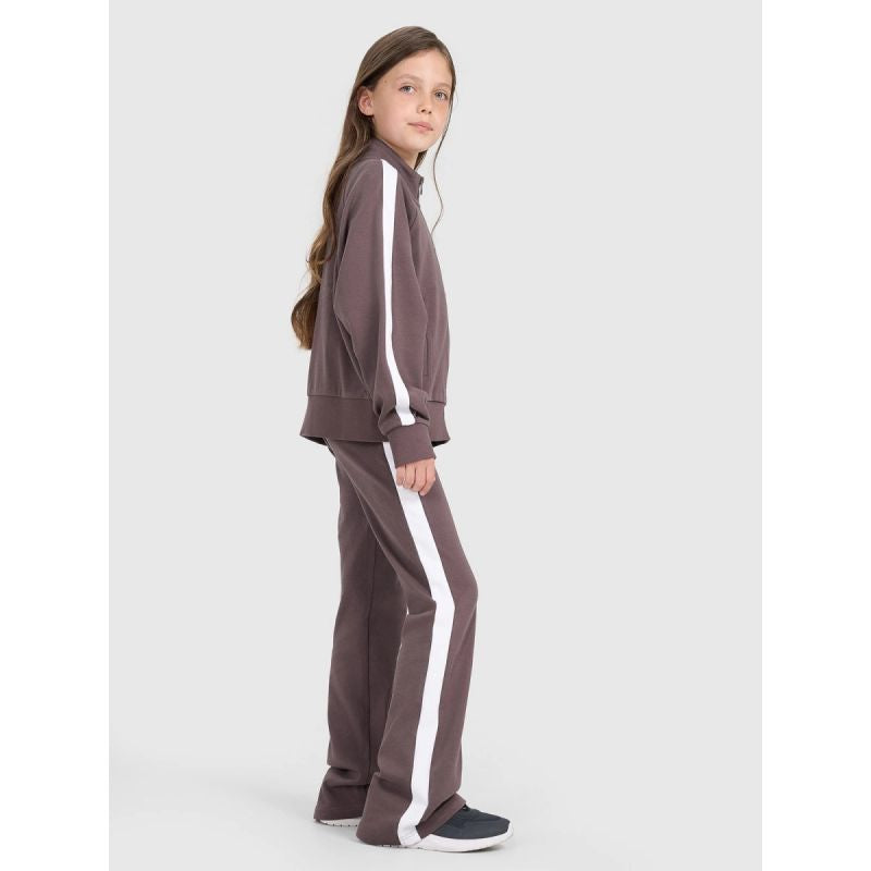 Girls' zip-up sweatshirt without hood 4F 4FJRAW25TSWSF2430-51S *Kategoria tymczasowa Your Sports Performance