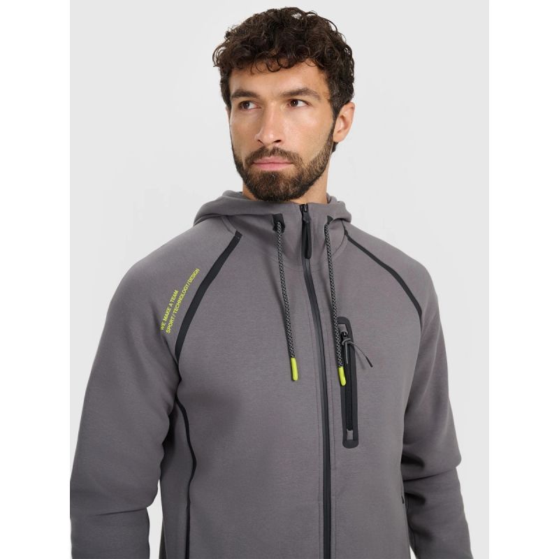 Men's zip-up hooded sweatshirt 4F 4FRAW25TSWSM2456-23S *Kategoria tymczasowa Your Sports Performance