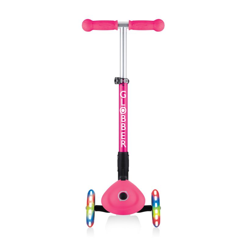 3-wheel scooter Globber Foldable Lights Fuchsia Jr 437-110 Accessories/Skating/Hulajnogi Your Sports Performance