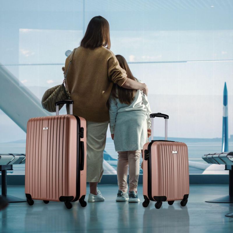 SET OF 2 SUITCASE 18 AND 26 INCHES SLAZENGER ROSE GOLD Accessories Your Sports Performance