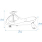 Meteor Swingo Gravity Ride-On Blue To be categorized Your Sports Performance