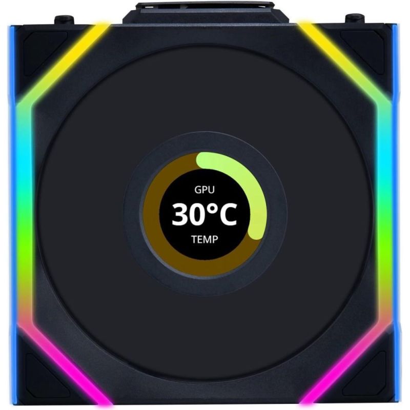 Lian Li UNI FAN SL Wireless LCD 120 Computer Case Fan 12 cm Black 1 pc. Chłodzenie/Chłodzenie - wentylatory Your Sports Performance