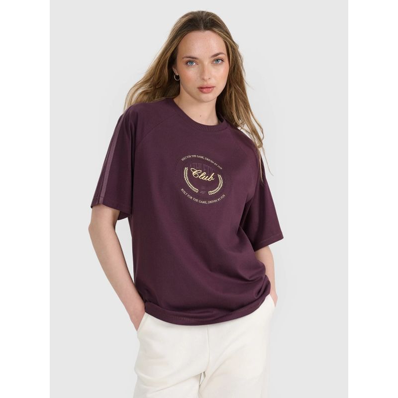 Women's oversize printed T-shirt 4F 4FRSS25TTSHF2791-50S *Kategoria tymczasowa Your Sports Performance