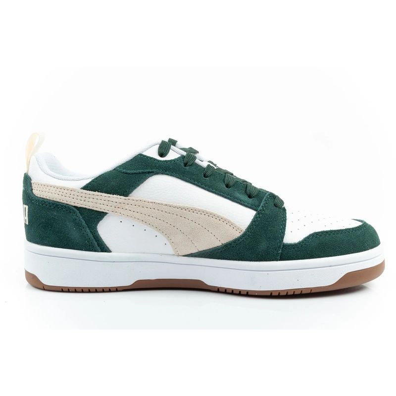 Puma Rebound v6 men's sports sneakers fashionable comfortable white green Puma