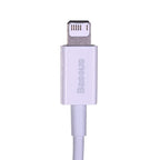 BASEUS CABLE SUPERIOR SERIES, 2.4A, 1M (WHITE) Kable i adaptery/Kable USB Your Sports Performance