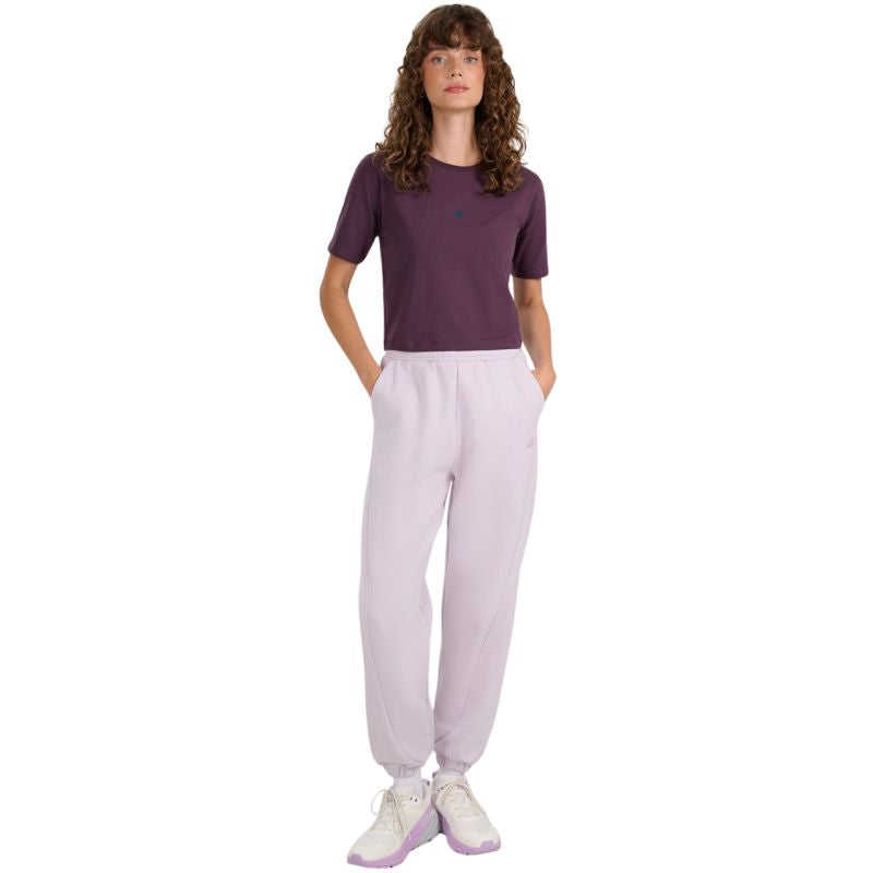 Women's T-shirt 4F F2971 dark purple 4FWAW25TTSHF2971 50S In preparation Your Sports Performance