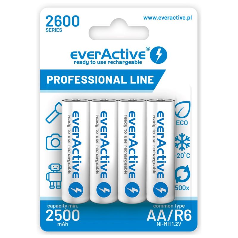 everActive Professional line EVHRL6-2600 battery pack (2600mAh ; Ni-MH) Baterie, akumulatorki i ładowarki/Akumulatorki Your Sports Performance