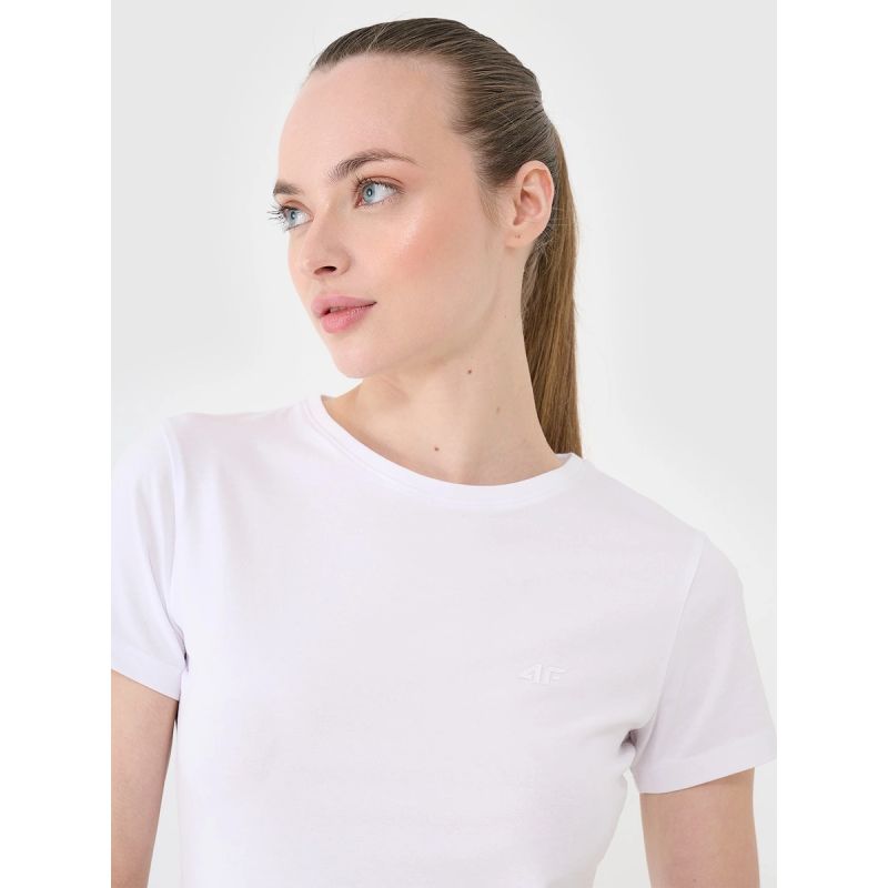 Slim plain women's T-shirt 4F 4FWMM00TTSHF2673-10S 4f