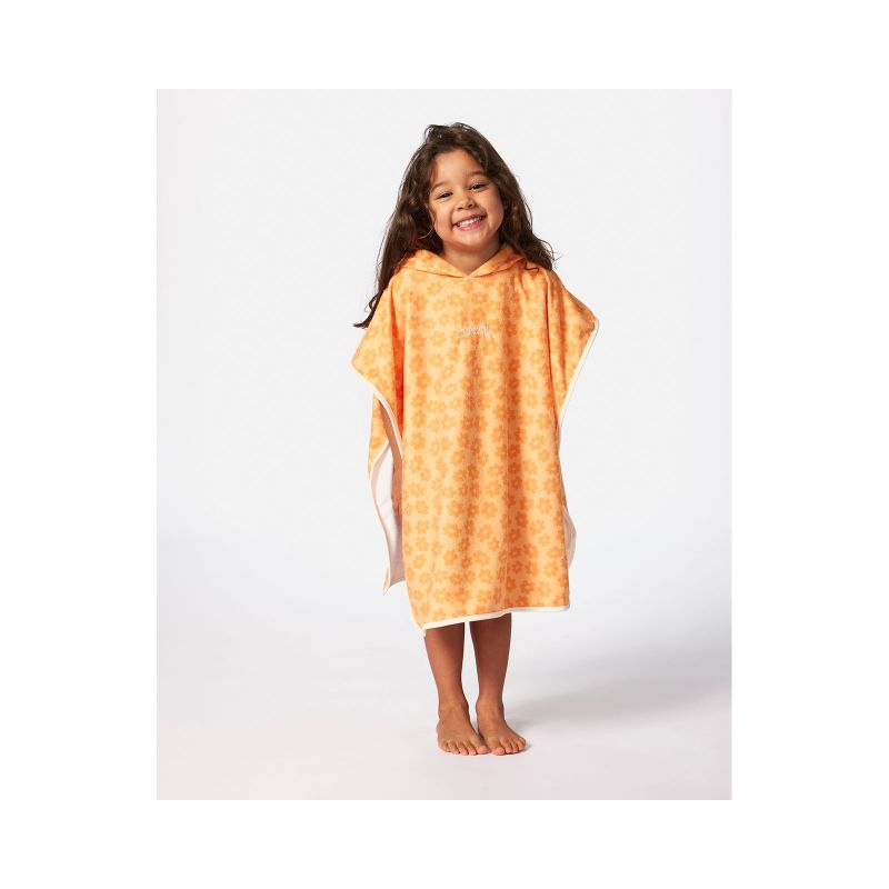 RIP CURL Mixed Hooded Towel-Girl poncho, turquoise