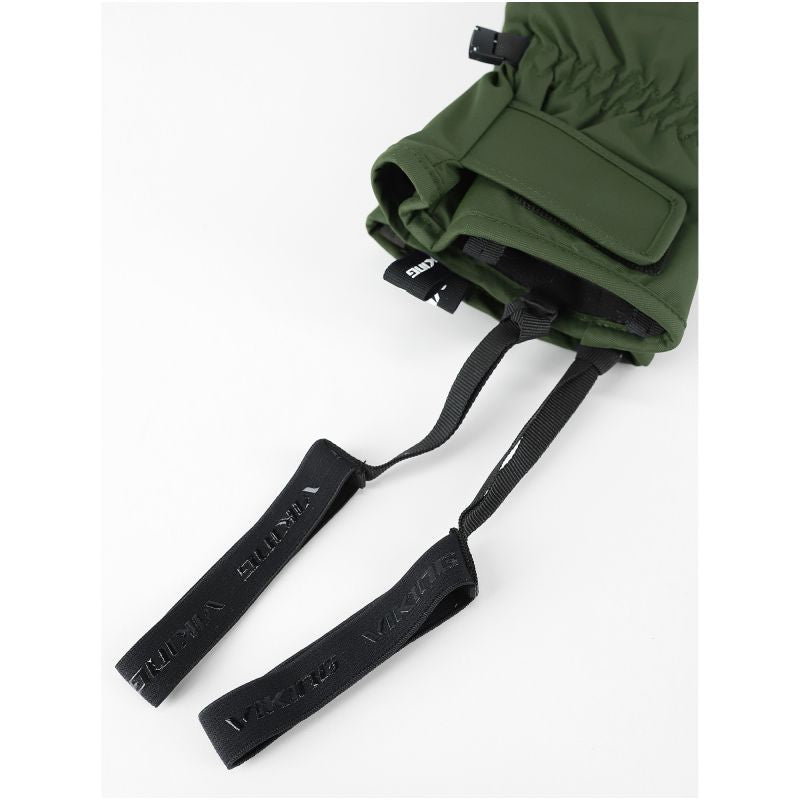 VIKING Lars Men's Ski Gloves, Green with Black Leather