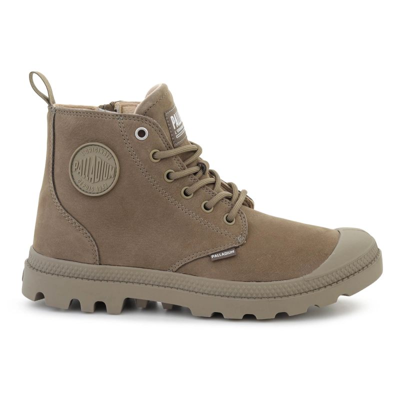 PALLADIUM PAMPA HI ZIP NBK 2 DUSKY GREEN 74981-308