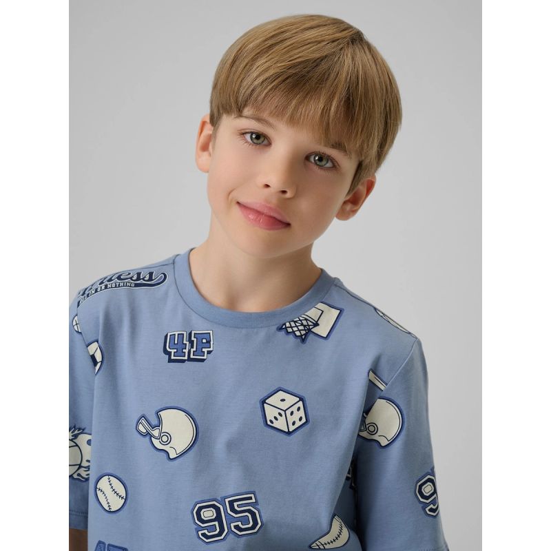 Boy's regular printed T-shirt 4F 4FJRSS26TTSHM3466-32A 4f