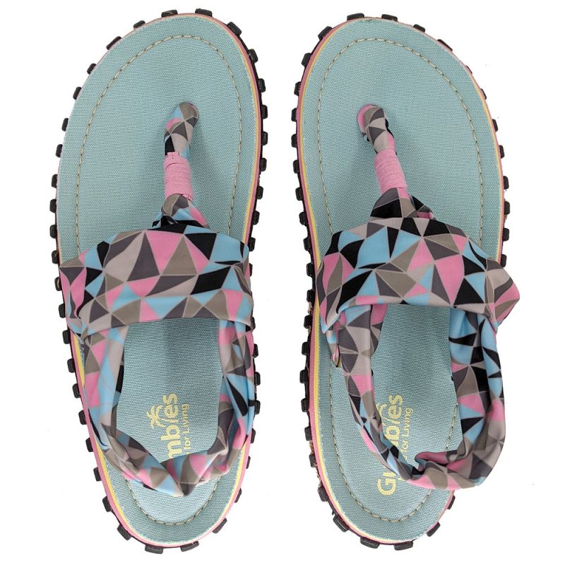 Gumbies Slingback Flip-Flops W G-SB-WN-GEOM