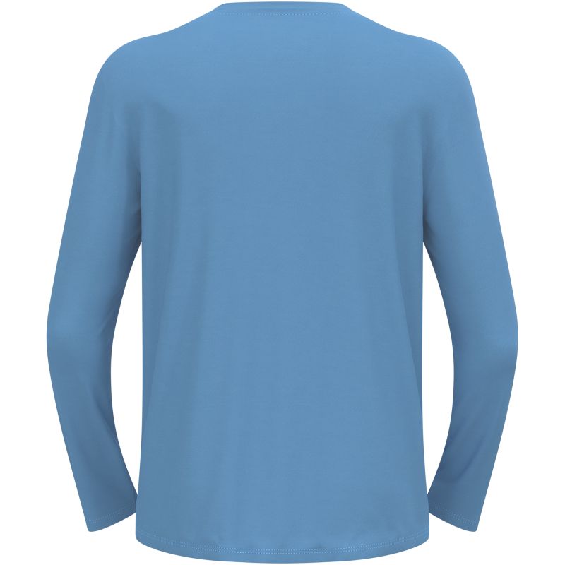 Men's ODLO Merino 200 Tourist T-Shirt Crew Neck l/s Long-Sleeve Shirt, Blue