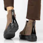 Women's beige platform ankle boots Filippo DBT8264
