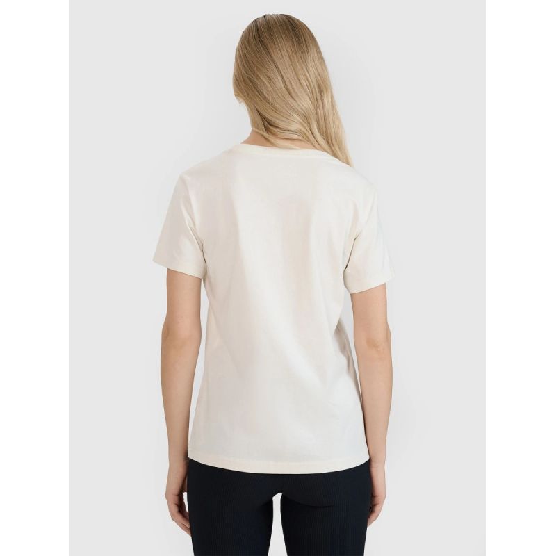 Women's regular printed T-shirt 4F 4FRSS25TTSHF2786-11S *Kategoria tymczasowa Your Sports Performance