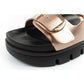 Lee Cooper shoes women's slippers gold comfortable platform fashionable Lee Cooper