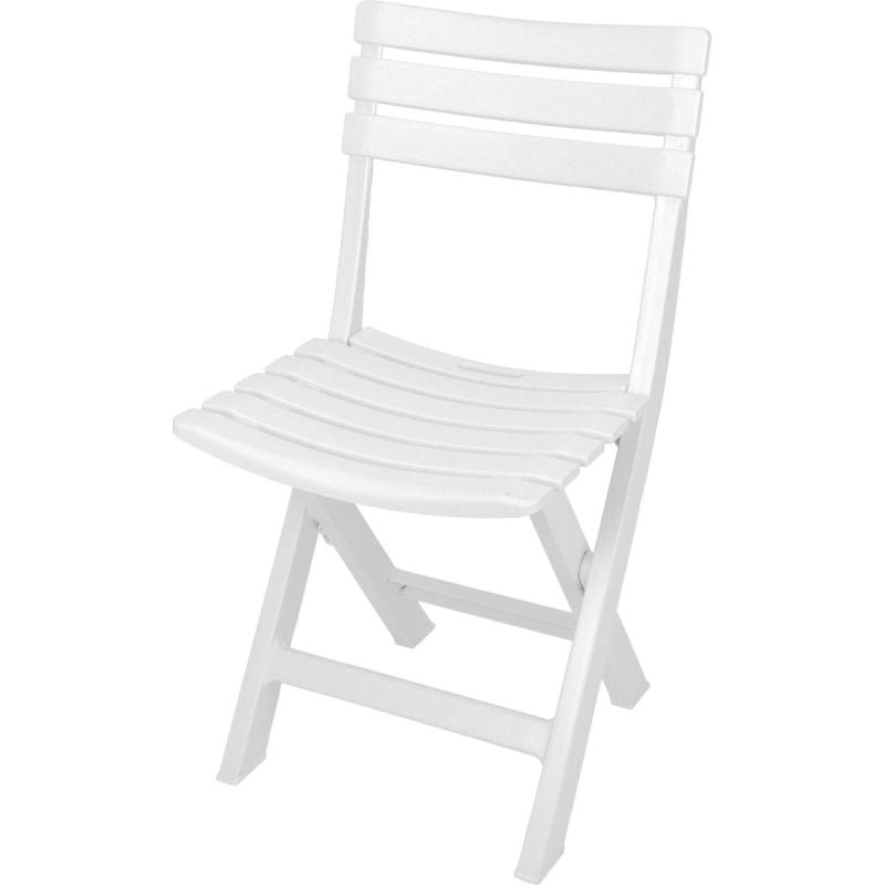 SET OF 4 KOMODO PLASTIC FOLDING CATERING CHAIRS WHITE Dom I Ogród/Meble Ogrodowe/Krzesła Your Sports Performance