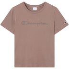 Champion Women's Short Sleeve T-shirt Dark Beige 119125 MS513