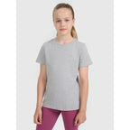 Girls' plain T-shirt 4F 4FJWMM00TTSHF2332-25M *Kategoria tymczasowa Your Sports Performance