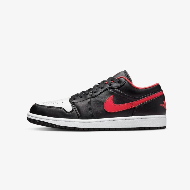 Air Jordan 1 LOW Black/Fire Red/White sports shoes - 553558-063 Obuwie/Buty do koszykówki męskie/Nike Your Sports Performance