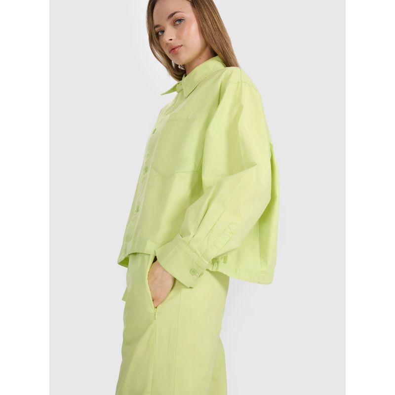 Women's oversize shirt with collar 4F 4FRSS25TSHIF130-73S *Kategoria tymczasowa Your Sports Performance