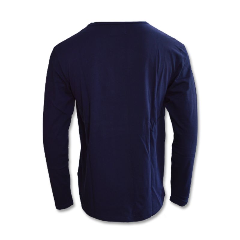 Men's Longsleeve Wood Wood Mel patches sweatshirt - 10235402-2323-Navy Odzież/Odzież na co dzień Your Sports Performance