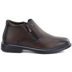 Men's brown ankle boots with zippers McKeylor 85229