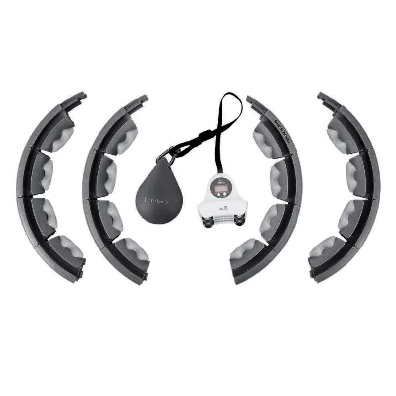 HMS HHW06 Hula Hoop with Studs, Weight and Counter, Black In preparation Your Sports Performance