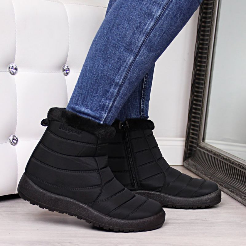 Waterproof snow boots with a zipper NEWS W EVE181A black Footwear/Outdoor/zimowe Your Sports Performance
