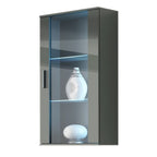 SOHO hanging display cabinet, gray/gray gloss Bufety i witryny/Bufety i witryny na drewnianej podstawie Your Sports Performance