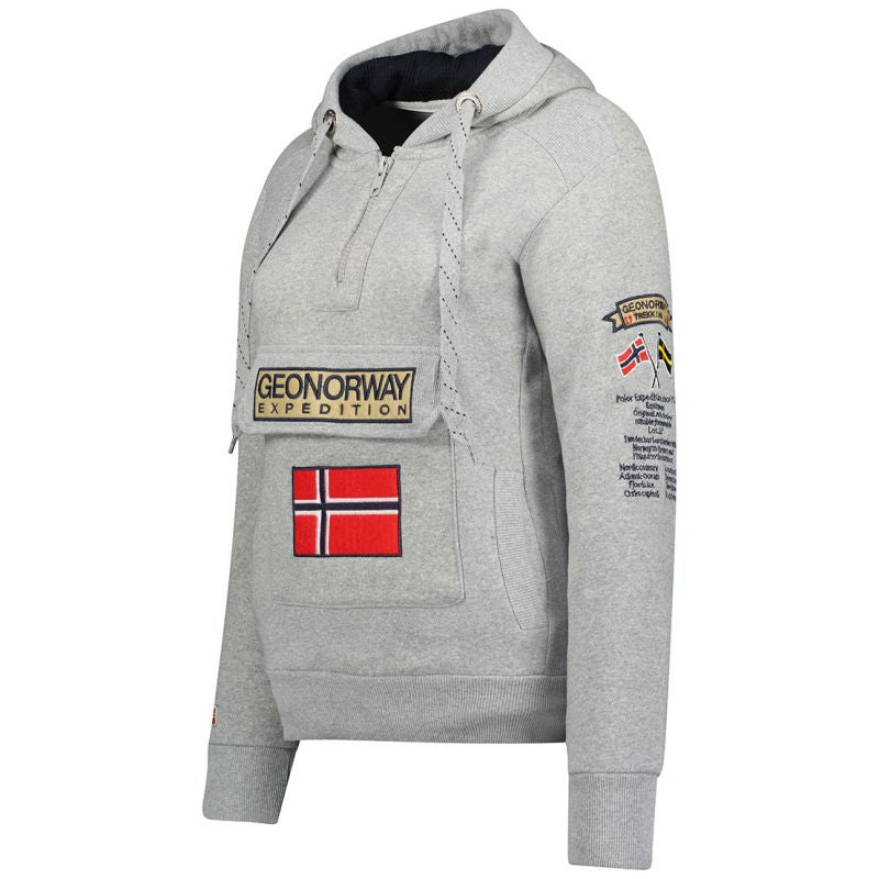 Geographical Norway 3/4 Gymclass Distri M WU1293H/GN B-Grey sweatshirt Clothing/Outdoor/Geographical Norway Your Sports Performance