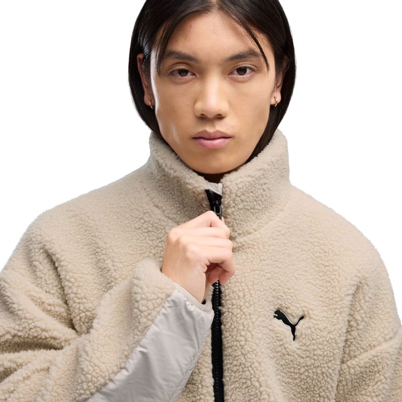 Men's Puma Hybrid Re: Fibre Sherpa Jacket Beige 694562 82