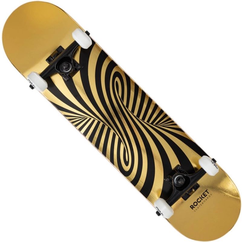 Rocket Twisted Foli Gold Skateboard 7.5" RKT-COM-1555 Accessories/Skating/Rocket Your Sports Performance