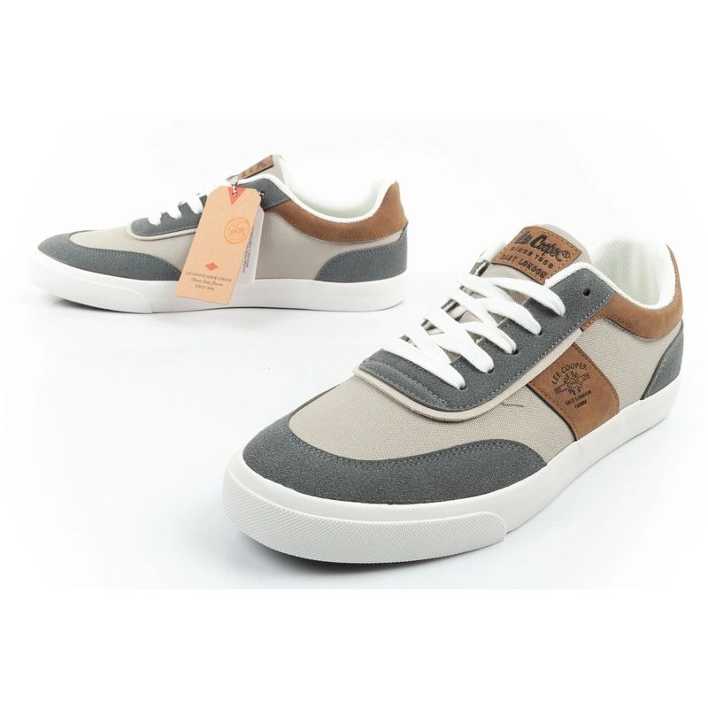 Lee Cooper men's sneakers, fashionable, comfortable, durable, gray Lee Cooper