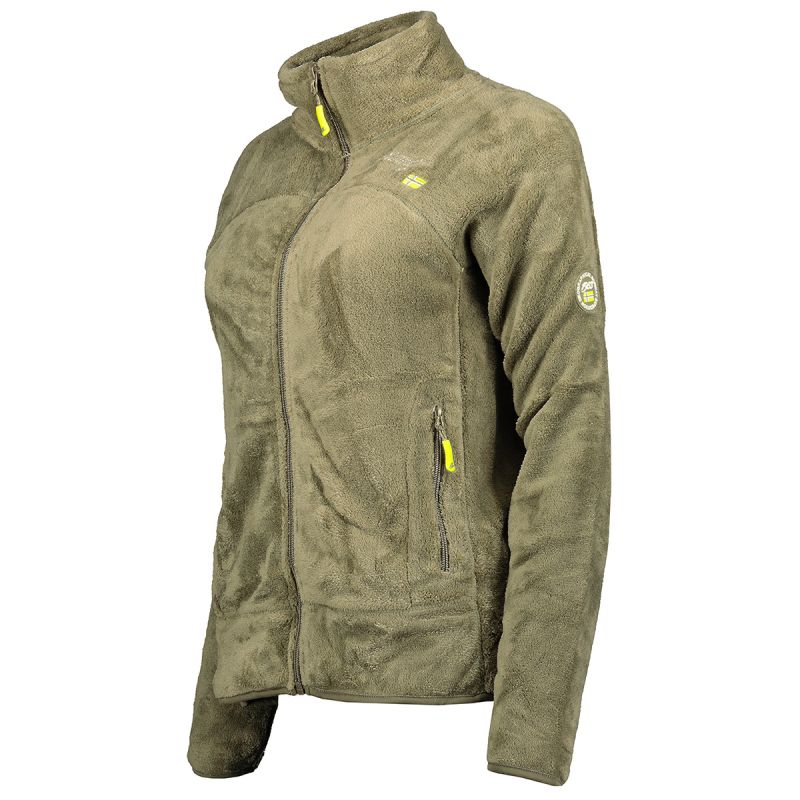 Geographical Norway Women’s Fleece Jacket UPALINE OLIVE DB LADY 047-1 (WZ4071F/GN-OLIVE)
