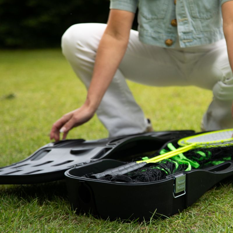 VIRTUFIT 2-IN-1 PORTABLE BADMINTON AND TENNIS SET - INCLUDES CASE AND RACKETS In preparation Your Sports Performance