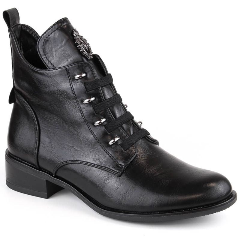 Insulated flat-heeled ankle boots Jezzi W JEZ412A, black Footwear/Outdoor/Jezzi Your Sports Performance