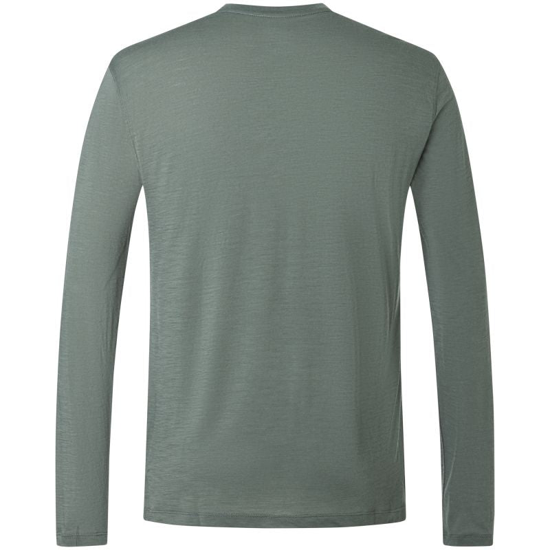 Men’s SUPER.NATURAL M CROSS COUNTRY LOGO LS Long-Sleeve Shirt Green