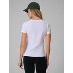 Women's slim plain T-shirt 4F 4FRMM00TTSHF3619-10S