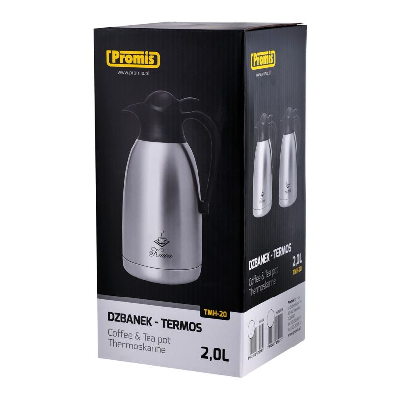 PROMIS STEEL JUG 2.0 L, COFFEE PRINT TMH20K AGD - Produkty/Termosy i kubki termiczne Your Sports Performance
