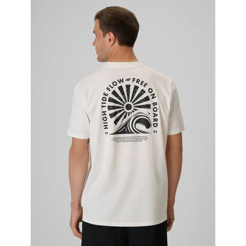 Men's relaxed T-shirt with print 4F 4FRSS26TTSHM4296-11S 4f