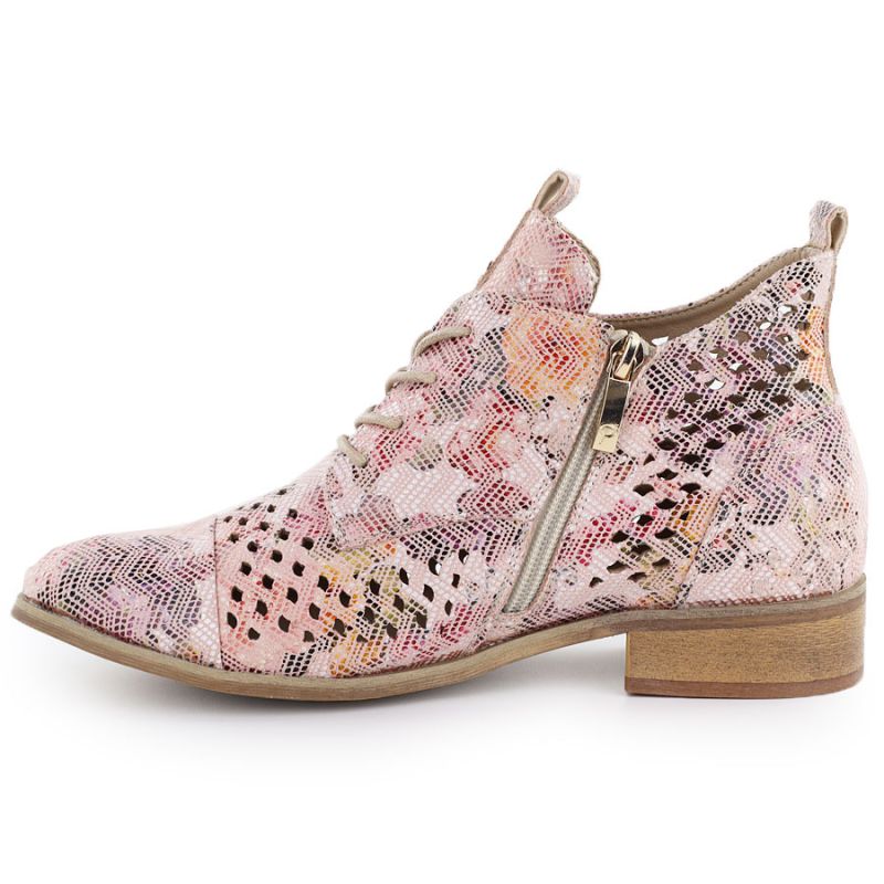 Women's ankle boots with openwork flowers, multicolor Potocki SZ12091 To be categorized Your Sports Performance
