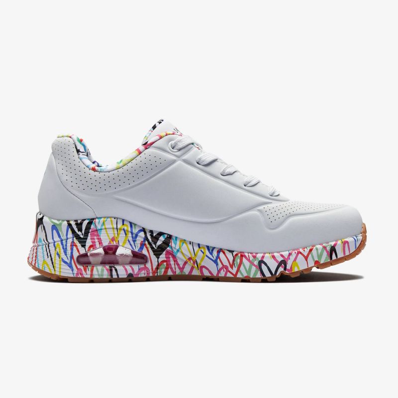 Skechers X Jgoldcrown Uno Loving Love W shoes 155506-WHT Footwear/Lifestyle/Skechers Skechers
