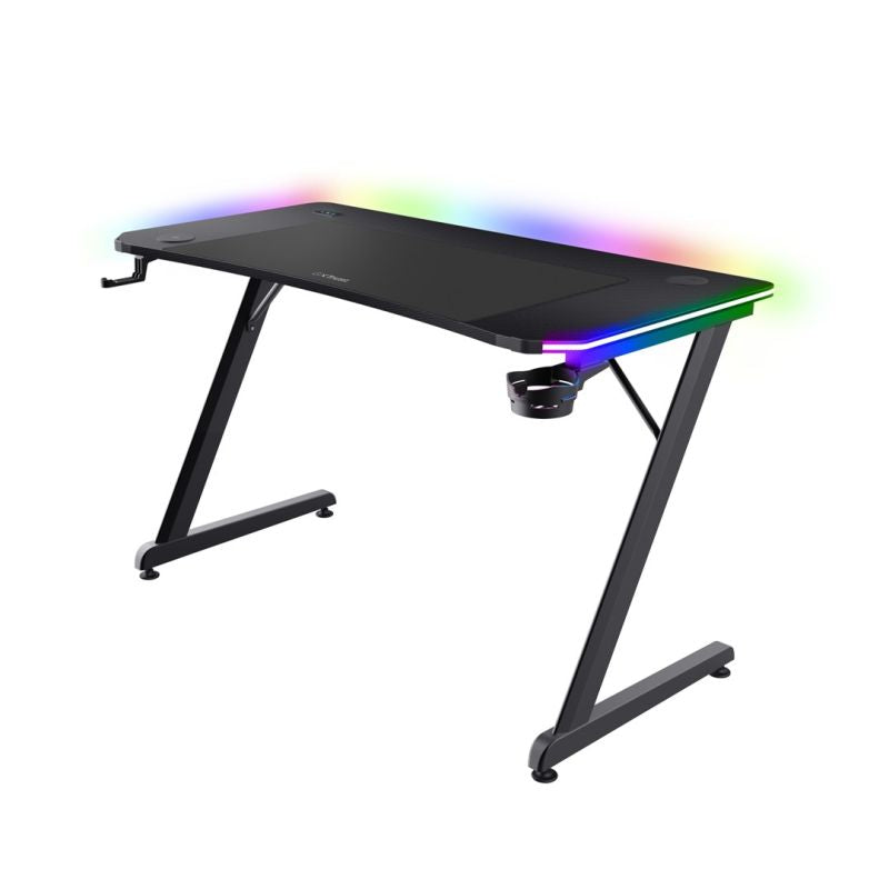 TRUST GXT 710 LUMINUS PRO RGB Gaming Desk Gaming PC/Stoliki i biurka Your Sports Performance