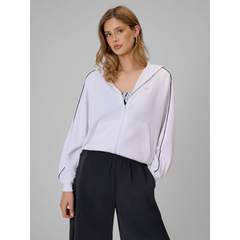 Women's regular hooded sweatshirt 4F 4FRSS26TSWSF2990-10S