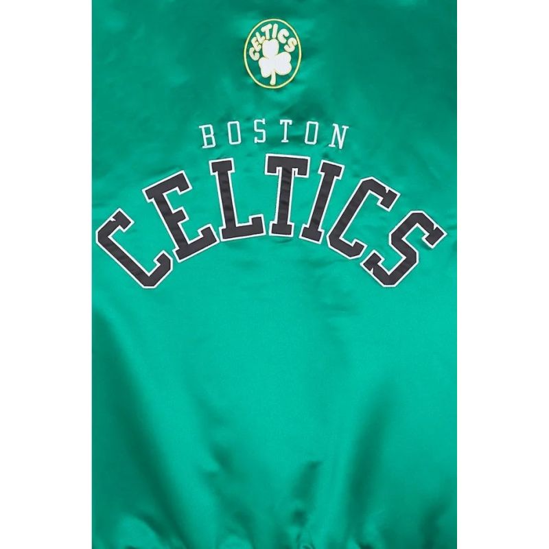 Mitchell & Ness NBA Boston Celtics Primetime Heavyweight Satin Jacket Vintage Logo Celtics M JK8453-BCEKYGN Clothing/Lifestyle/Mitchell & Ness Your Sports Performance