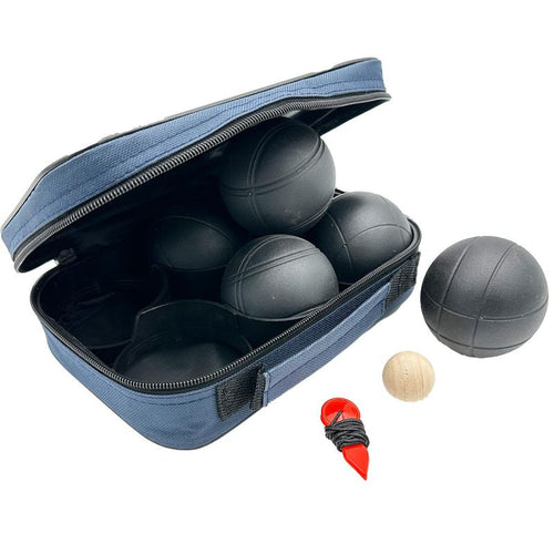 6-PIECE PETANQUE BALLS - BLACK BOULE, ENERO PRO COVER Accessories Your Sports Performance