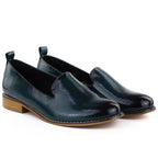 Women's patent leather shoes, navy blue, Potocki 19337 Potocki