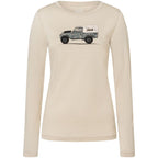 Women's SUPER.NATURAL W DOG EXCURSION LS Long-Sleeve Top Beige